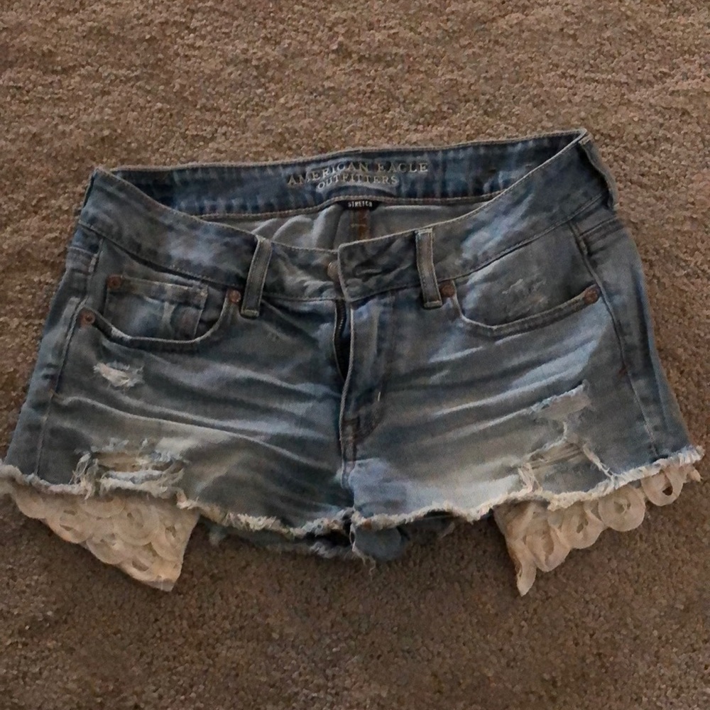 Denim American eagle shorts